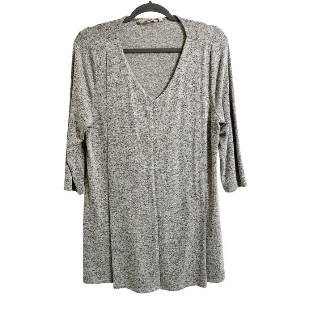 Soft Surroundings Oakley maximum stretch pleated long sleeve tunic top Large